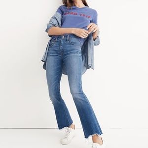 Madewell Cali Demi-Boot Jeans: Destructed-Hem Edition